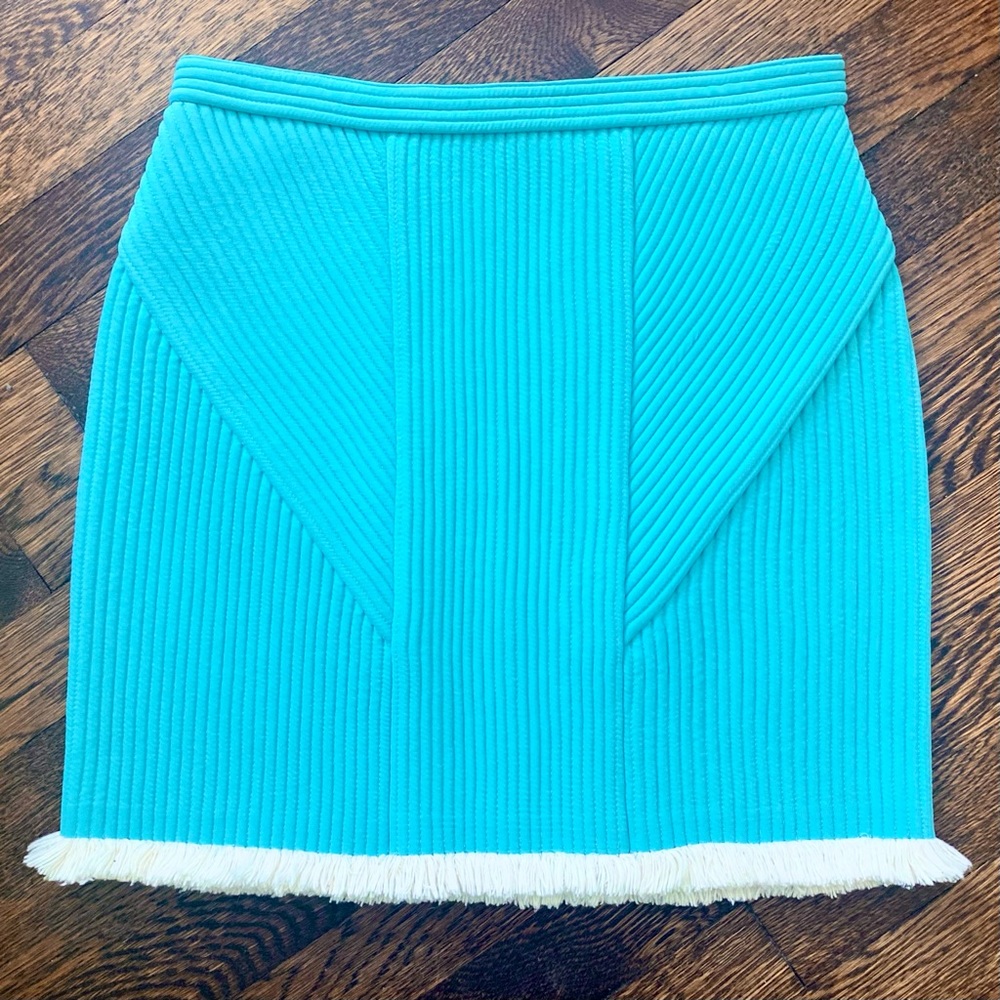 3.1 Phillip Lim Corded Miniskirt Sky Blue Sz 4